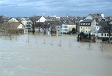 Beuel vom Rhein aus gesehen